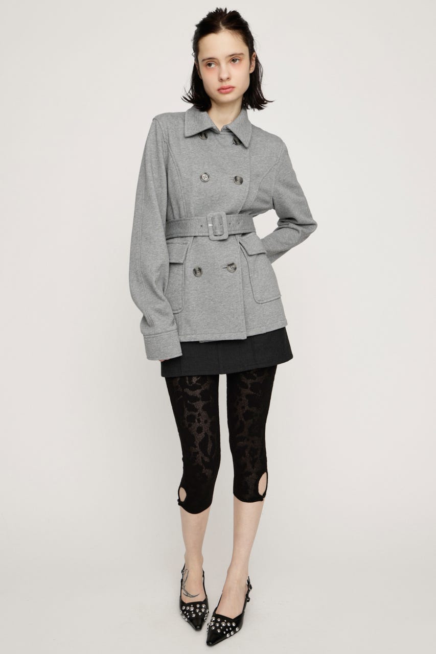 KNIT SABRINA パンツ BLK FREE