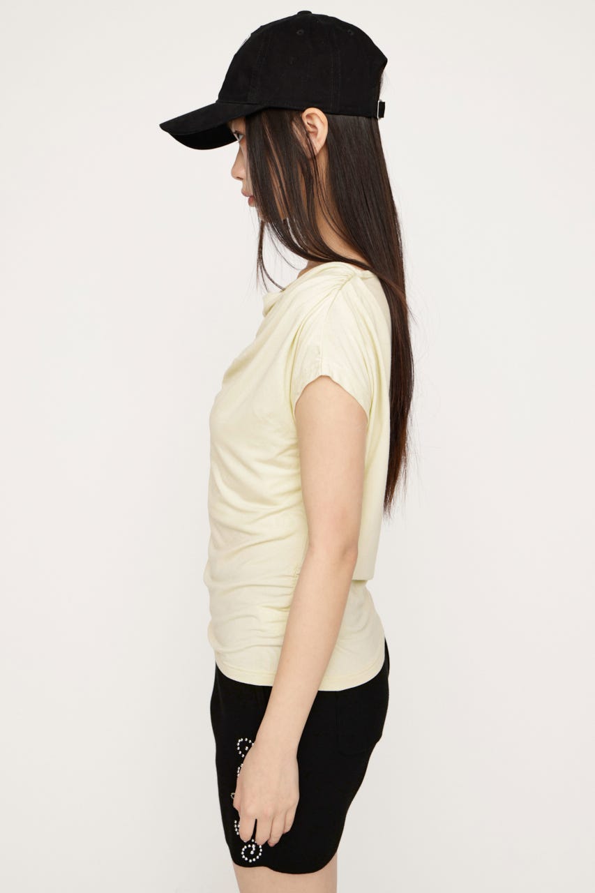 DRAPE NECK CUT トップス IVOY FREE