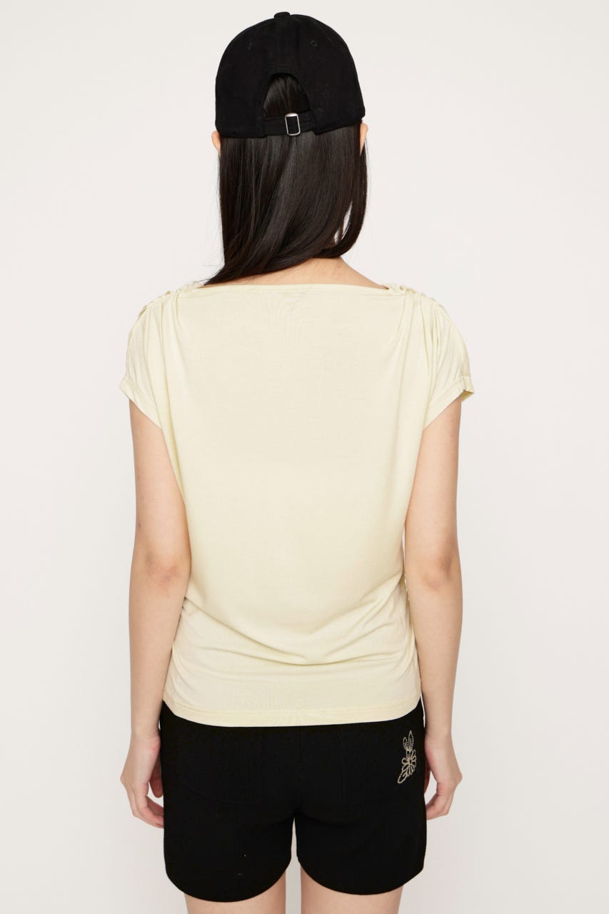 DRAPE NECK CUT トップス IVOY FREE