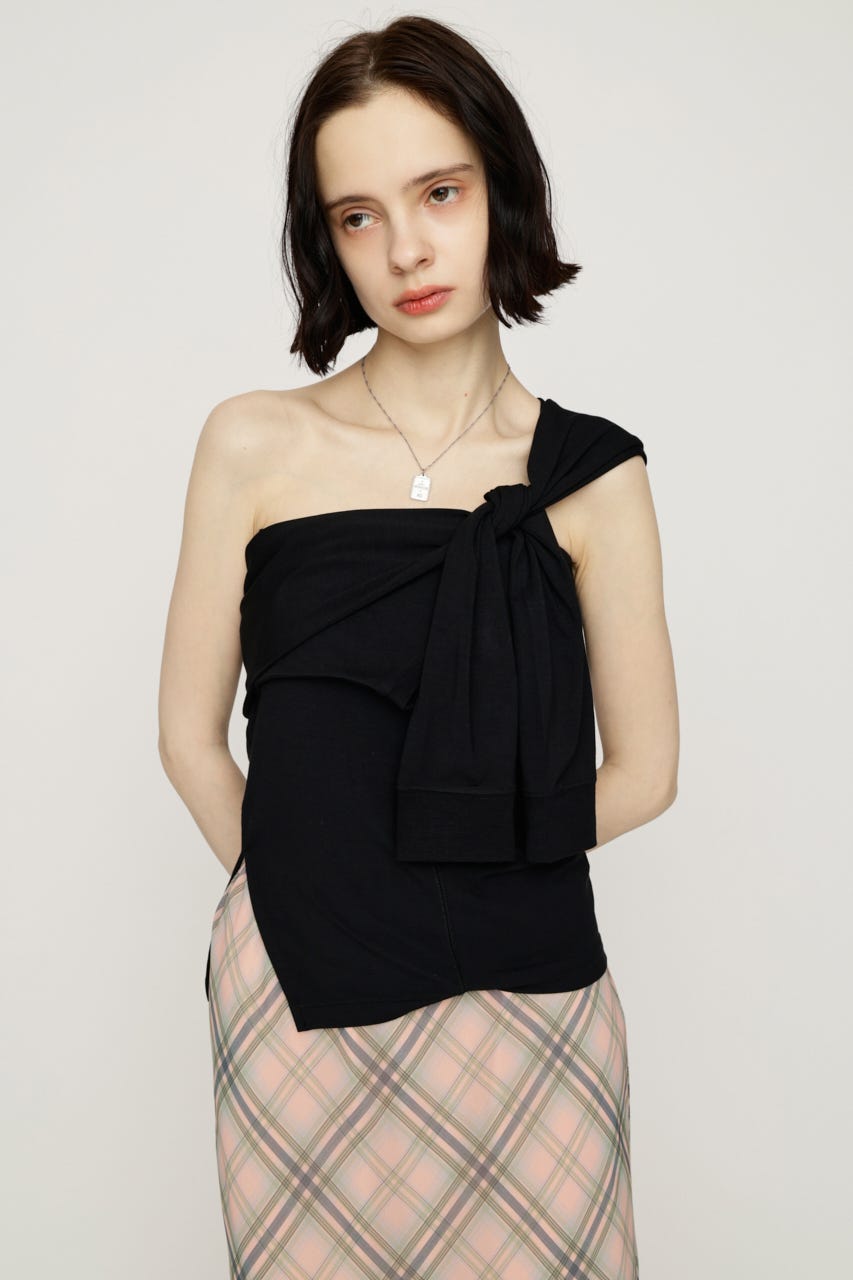 MANY WAY TUBE トップス BLK FREE