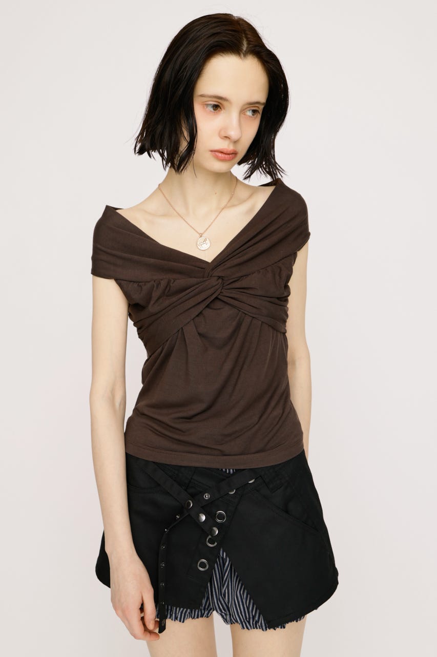 TWIST CUT トップス BRN FREE
