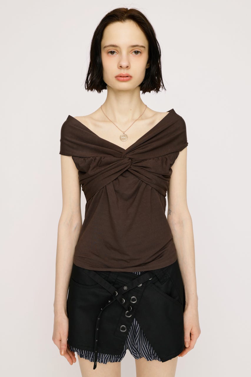 TWIST CUT トップス BRN FREE