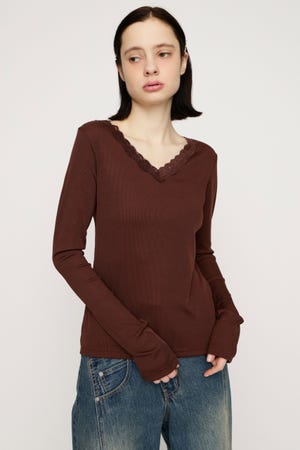 LACE DOCKING CUT トップス