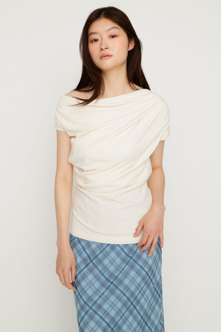 ONE SHOULDER CUT トップス IVOY FREE