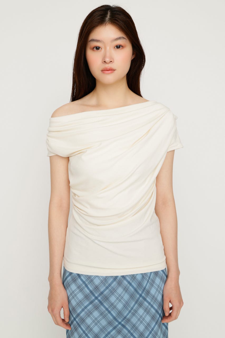 ONE SHOULDER CUT トップス IVOY FREE