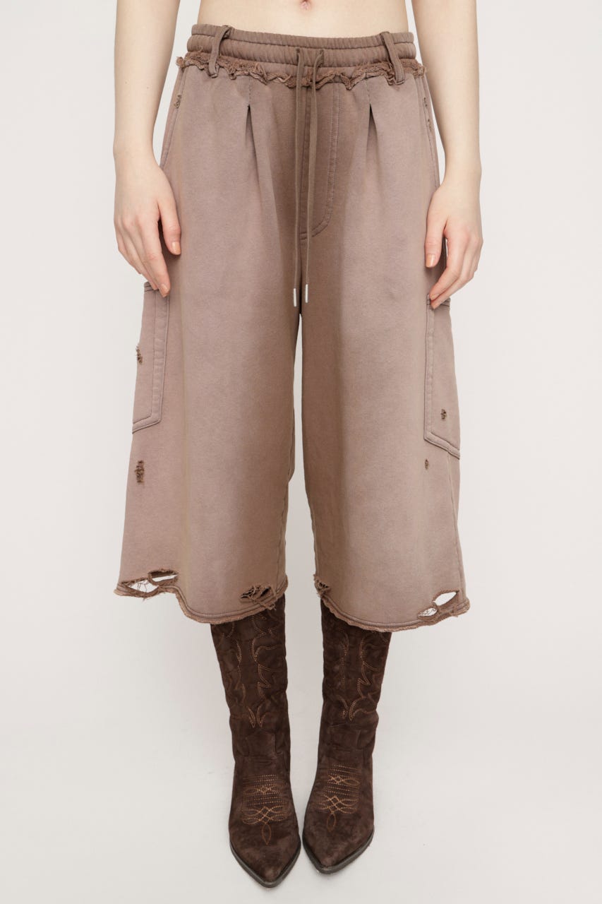 SW TUCK HALF パンツ BRN FREE