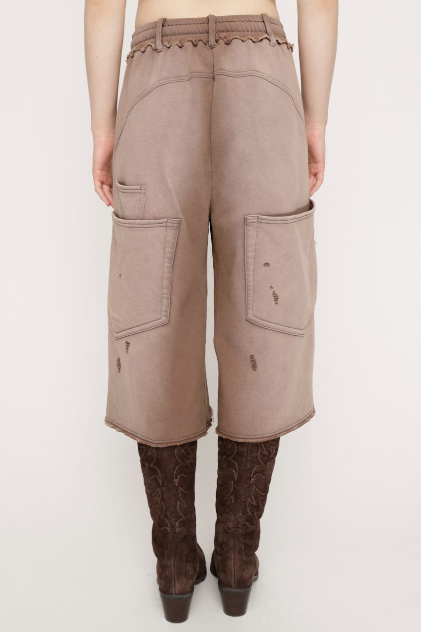 SW TUCK HALF パンツ BRN FREE