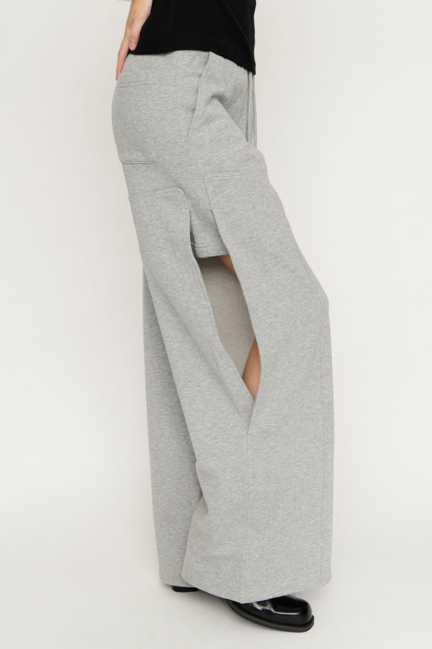 SIDE HOLE CUT パンツ T.GRY 2
