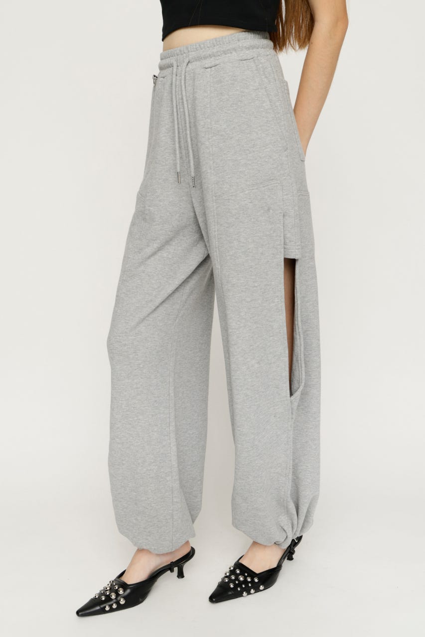 SIDE HOLE CUT パンツ T.GRY 2