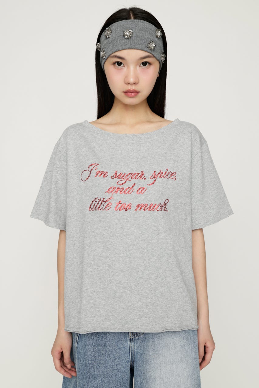 2WAY SHOULDER LOOSE Tシャツ T.GRY FREE