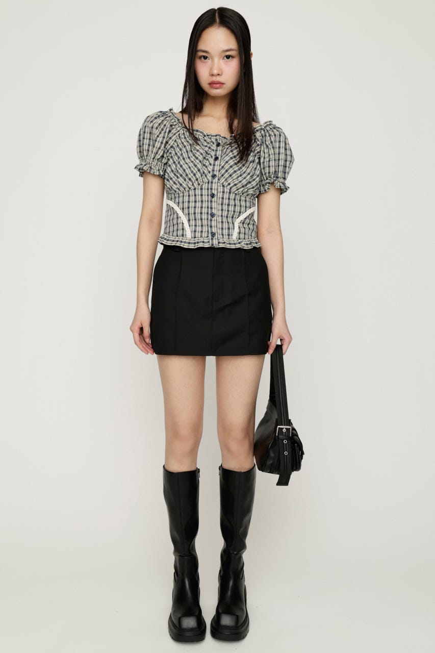 2WAY PUFF SLEEVE トップス Multi_1 FREE