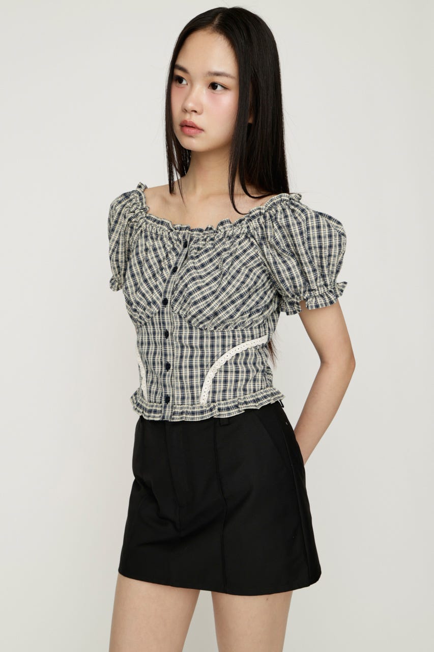 2WAY PUFF SLEEVE トップス Multi_1 FREE