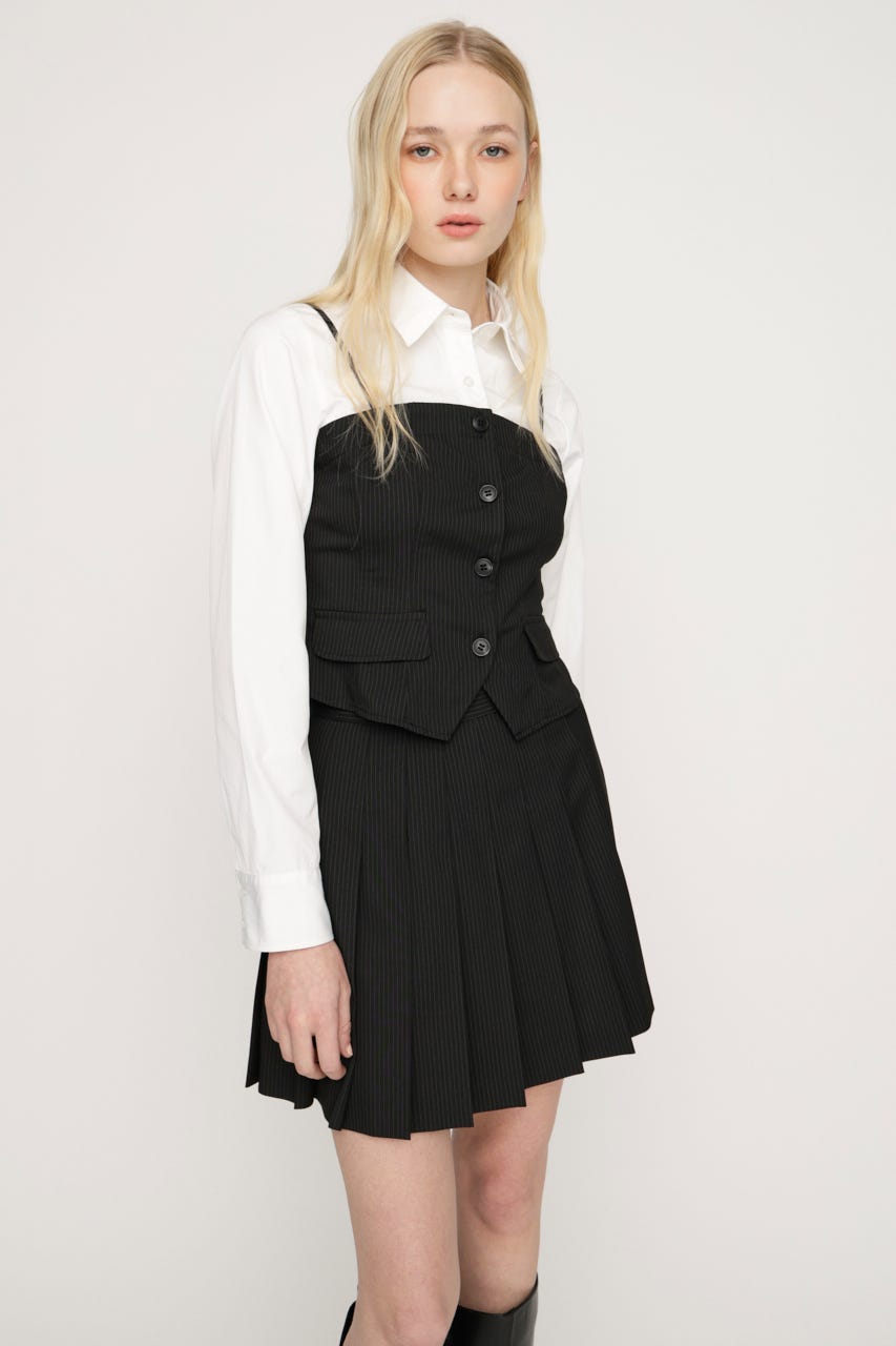 SIMPLY MINI PLEATS スコート BLK 1