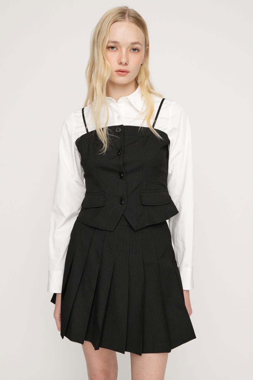 SIMPLY MINI PLEATS スコート BLK 1