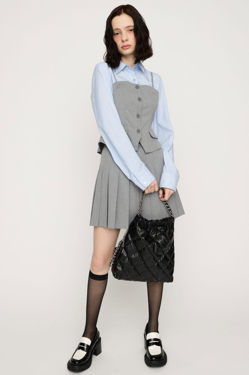 SIMPLY MINI PLEATS スコート GRY 1