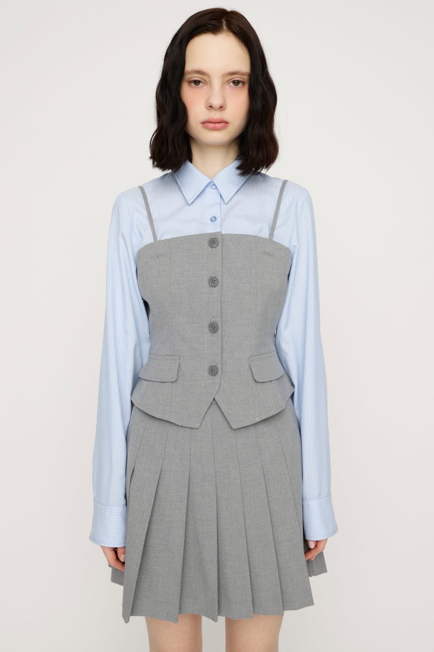 SIMPLY MINI PLEATS スコート GRY 1