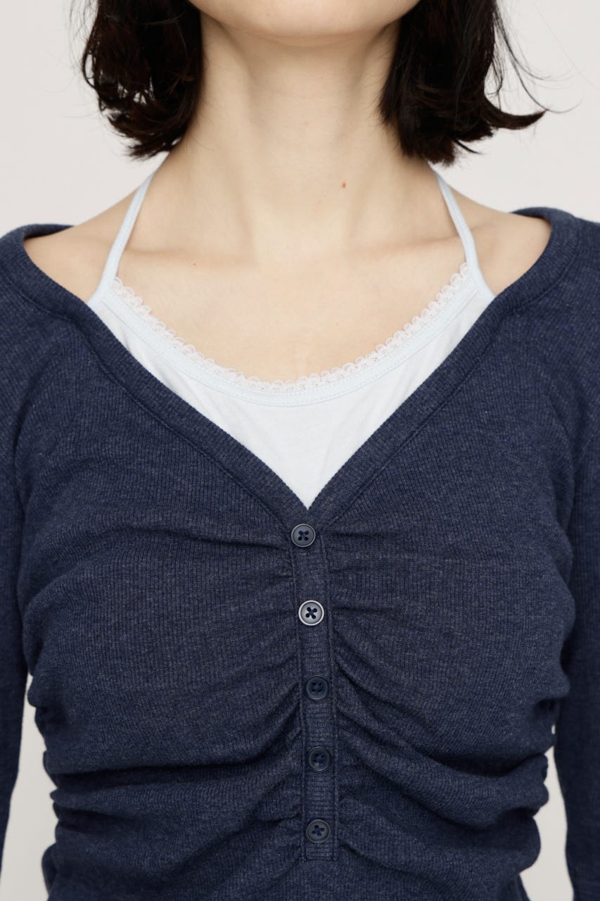 LAYERED LIKE CUT トップス NVY FREE