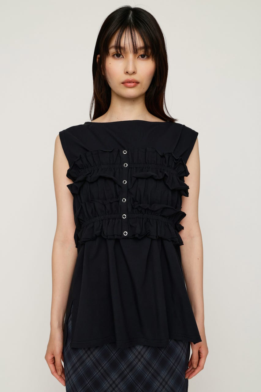 【1BUY5％OFF】MULTI WAY 2P CUT トップス BLK FREE
