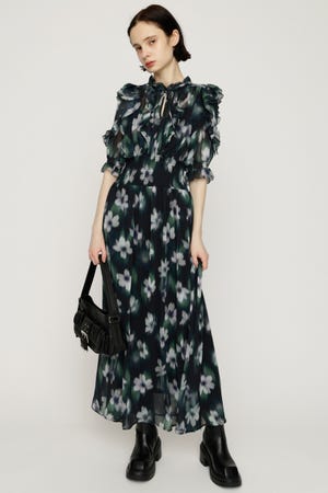 BLUR FLOWER LONG ワンピース