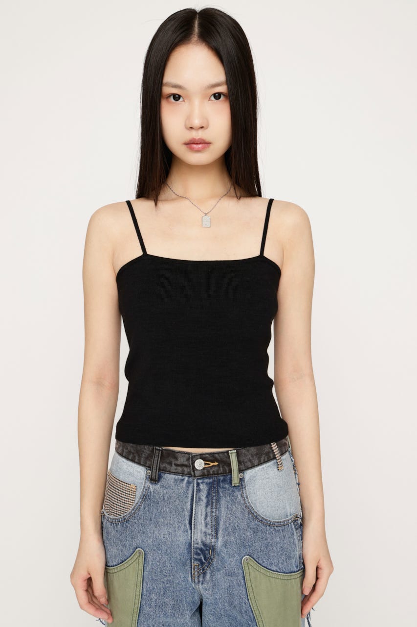 CROCHET TOUCH 2P カーディガン BLK FREE