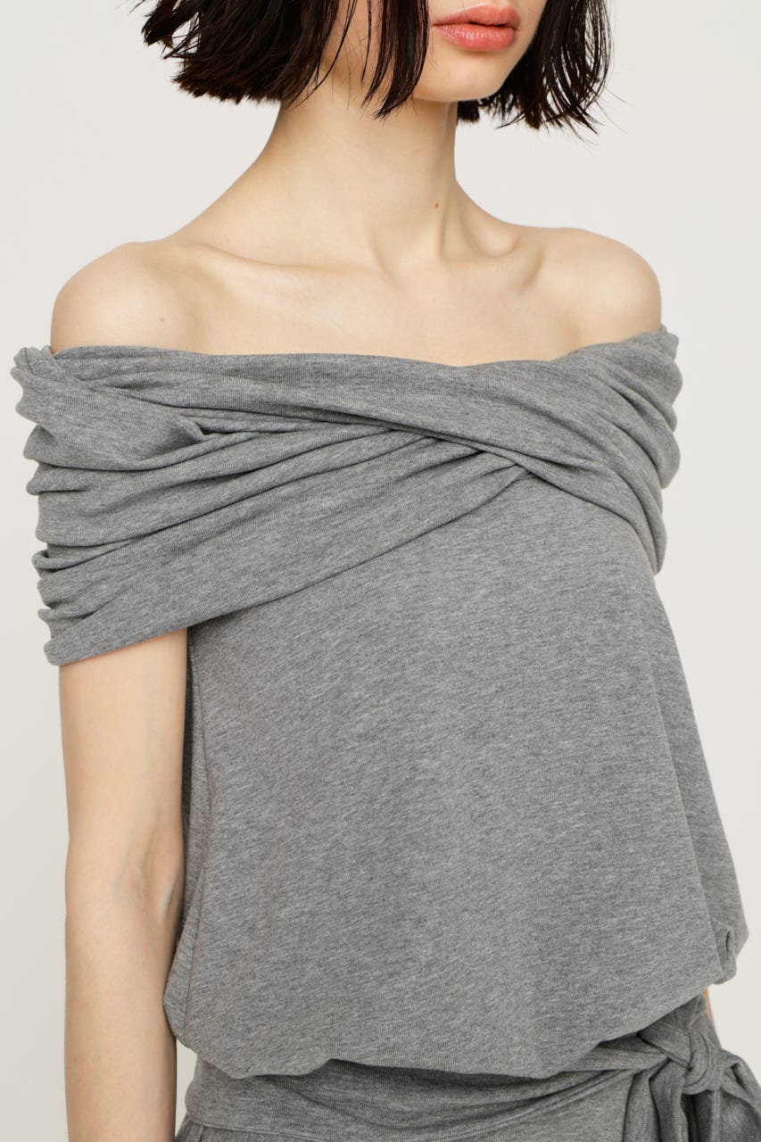 VEIL HOOD MINI ワンピース T.GRY FREE