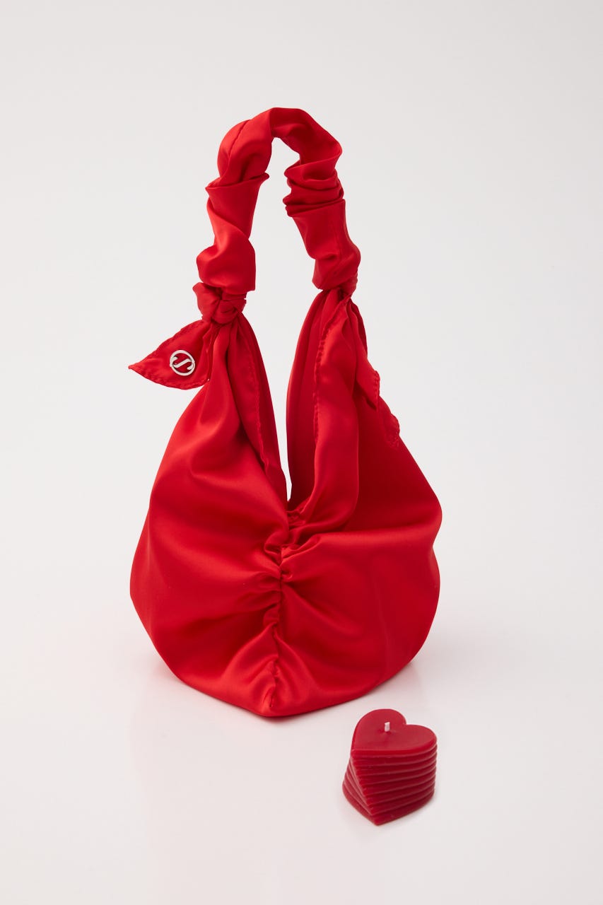 【ノベ・RED】HEART CANDLE BAG RED FREE