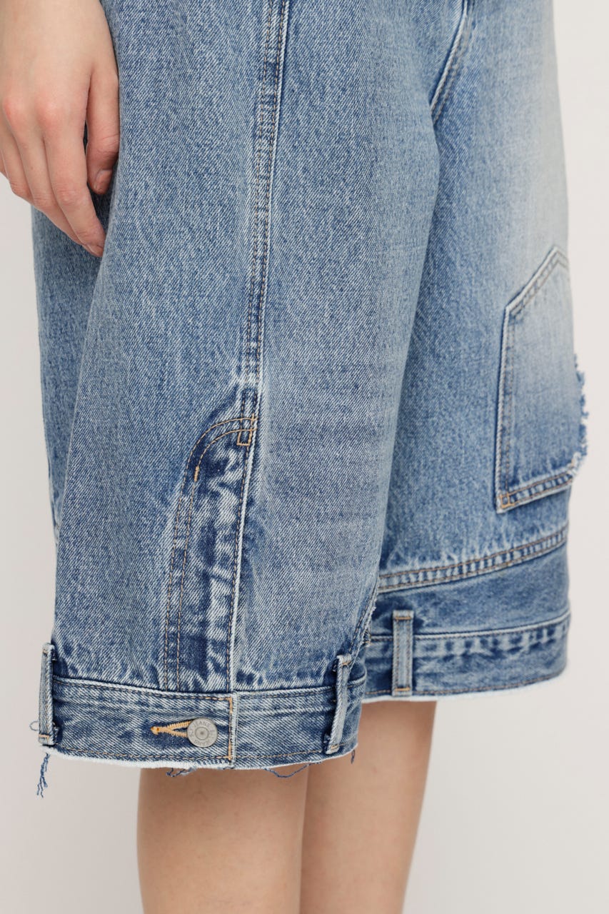 UP SIDE DOWN REMAKE HALF パンツ L/BLU 1