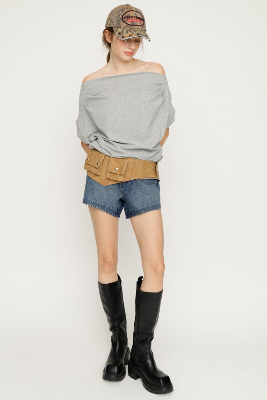5PK DENIM ショートパンツ BLU 2