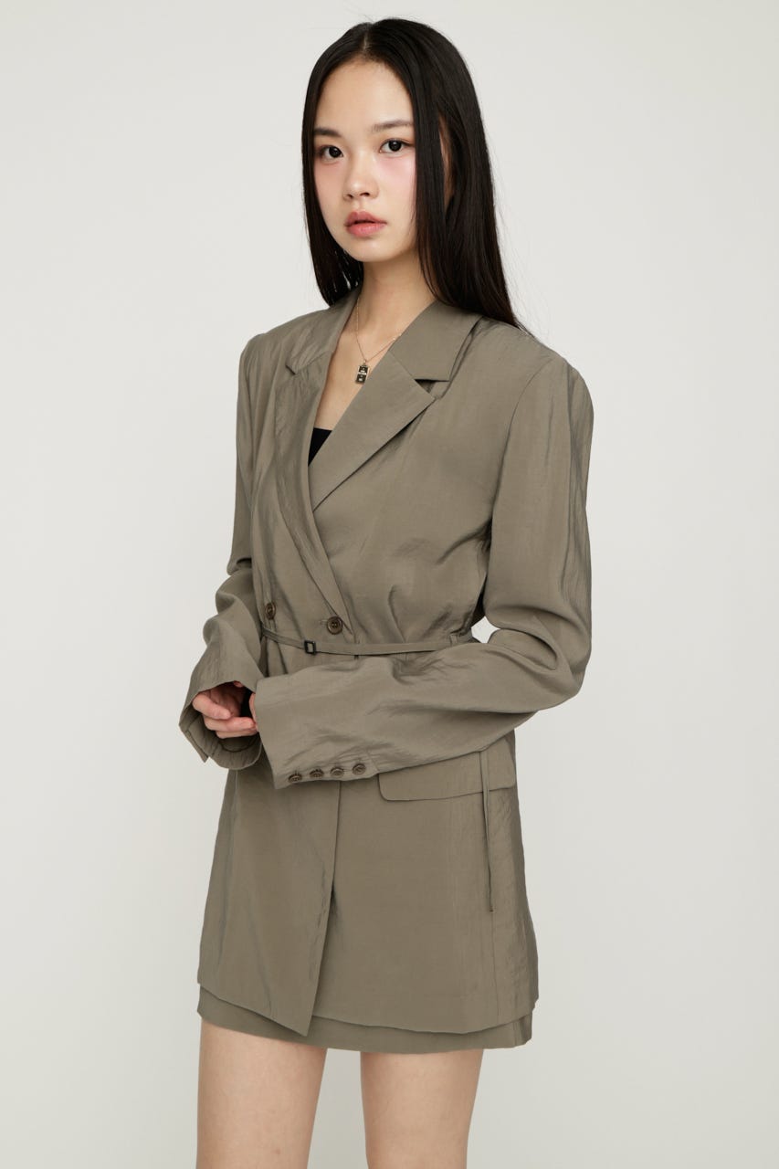 SUMMER BELTED TAILOR ジャケット KHA FREE