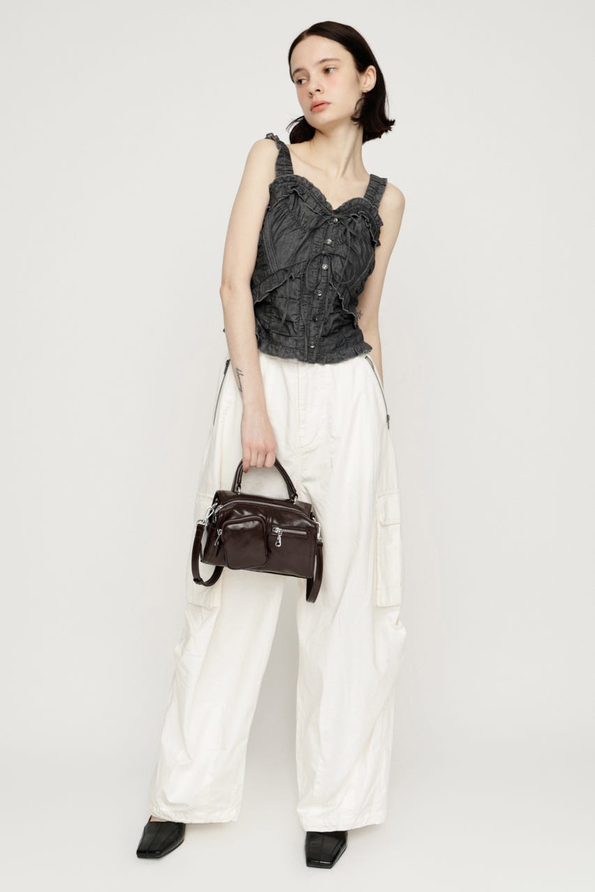 DUNGAREE SQUEEZE CAMI ブラウス BLK FREE