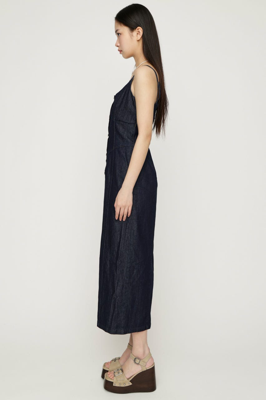 DENIM I LINE CAMI ロングワンピース NVY 1