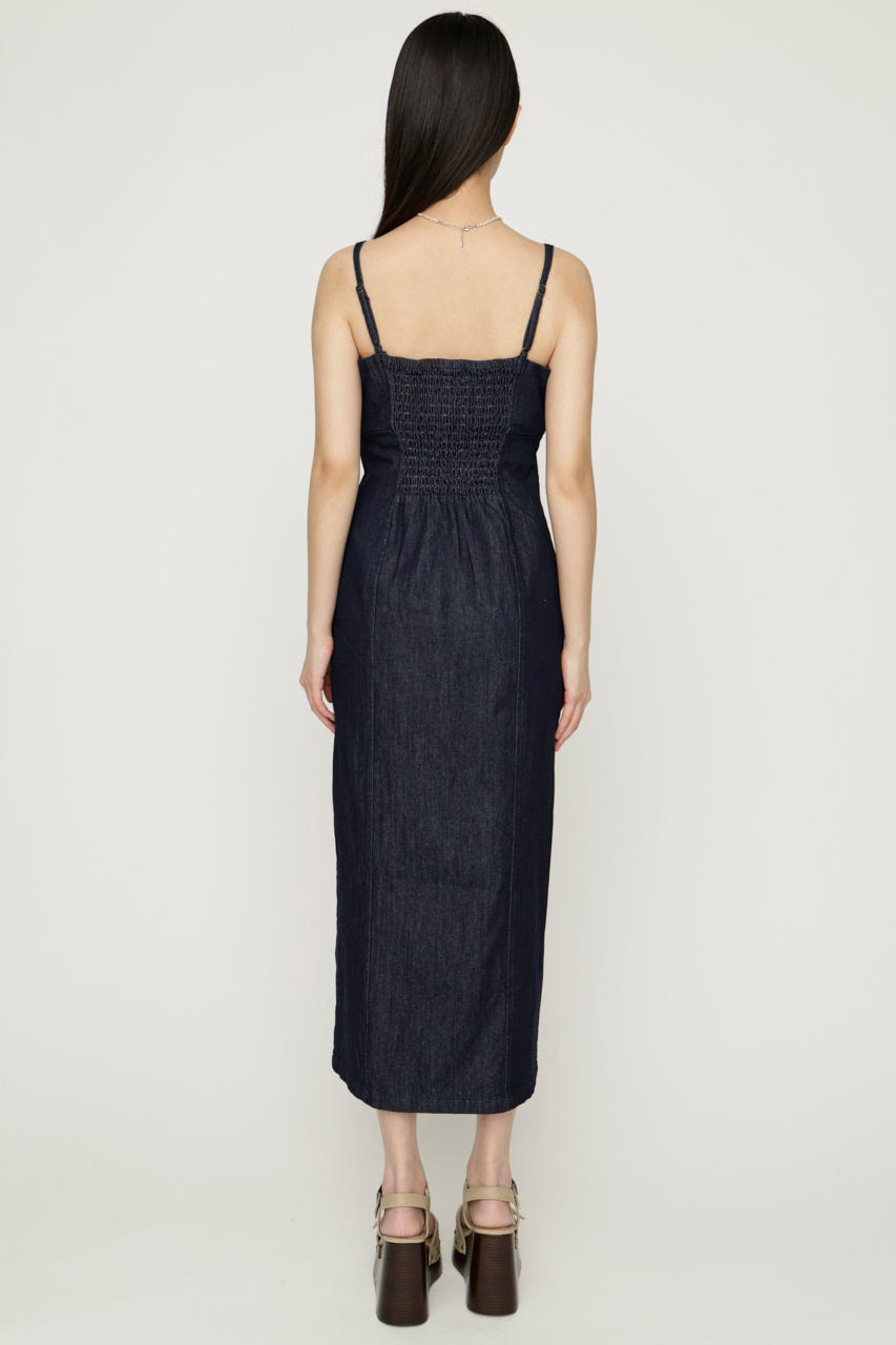 DENIM I LINE CAMI ロングワンピース NVY 1