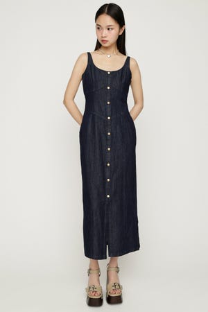 DENIM I LINE CAMI ロングワンピース