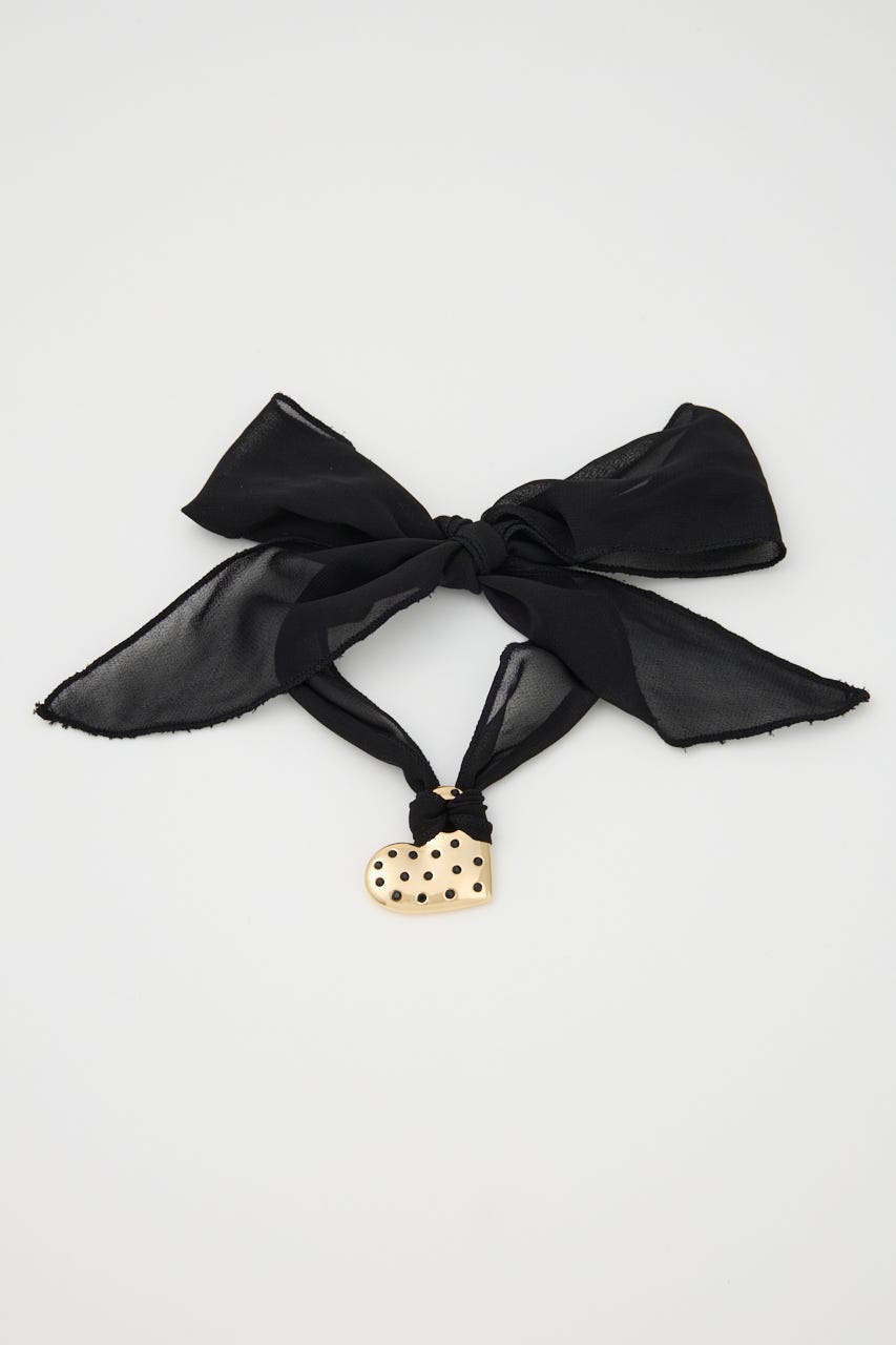 RHINESTONE HEART チョーカー GLD FREE