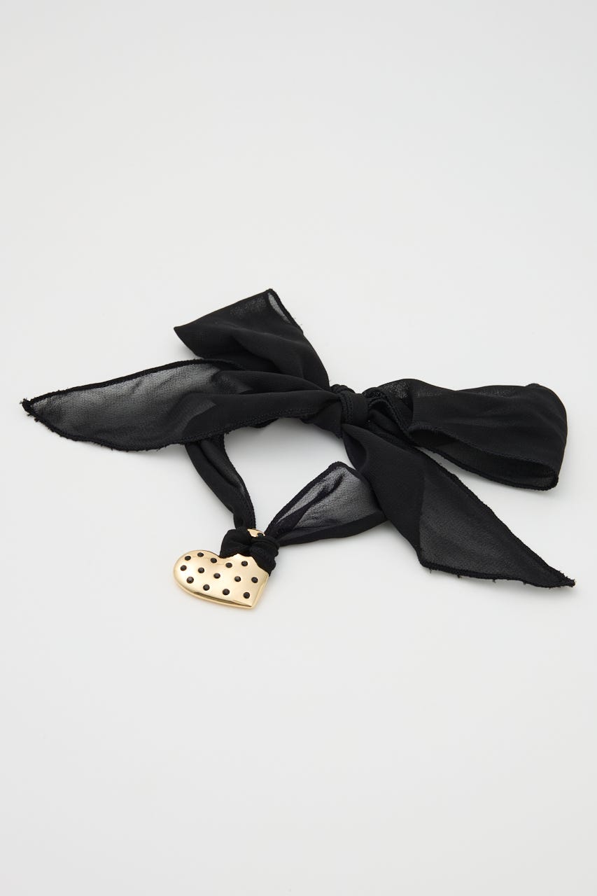 RHINESTONE HEART チョーカー GLD FREE