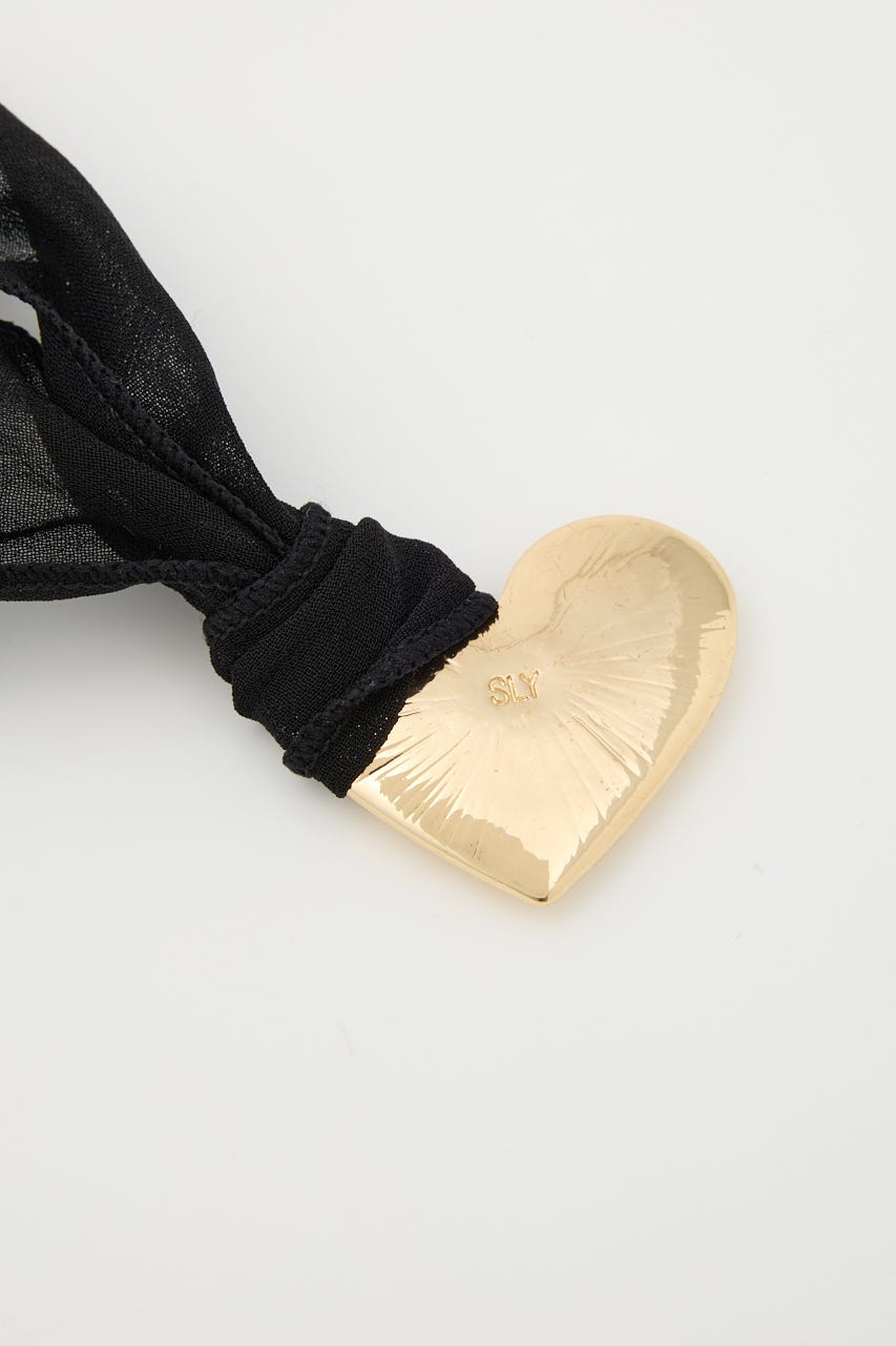 RHINESTONE HEART チョーカー GLD FREE