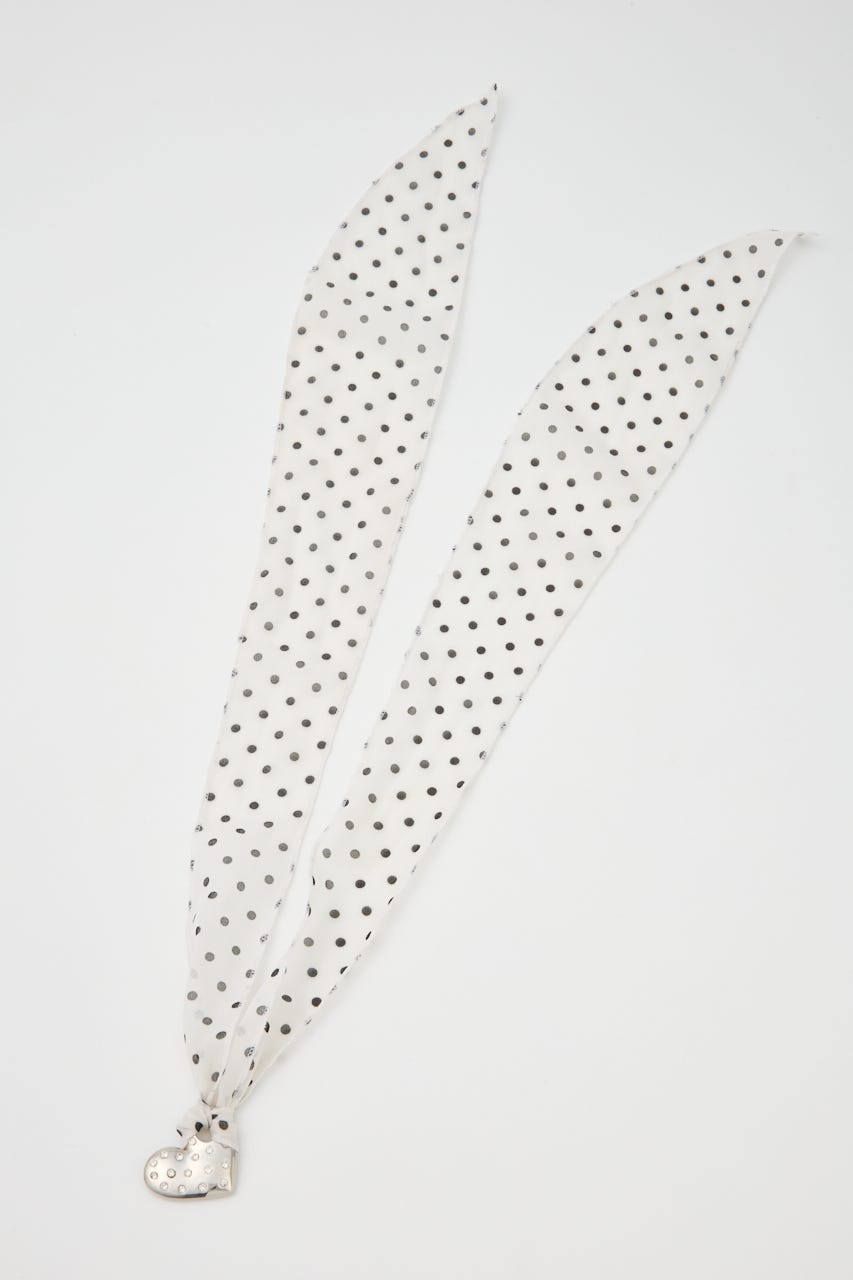 RHINESTONE HEART チョーカー SLV FREE