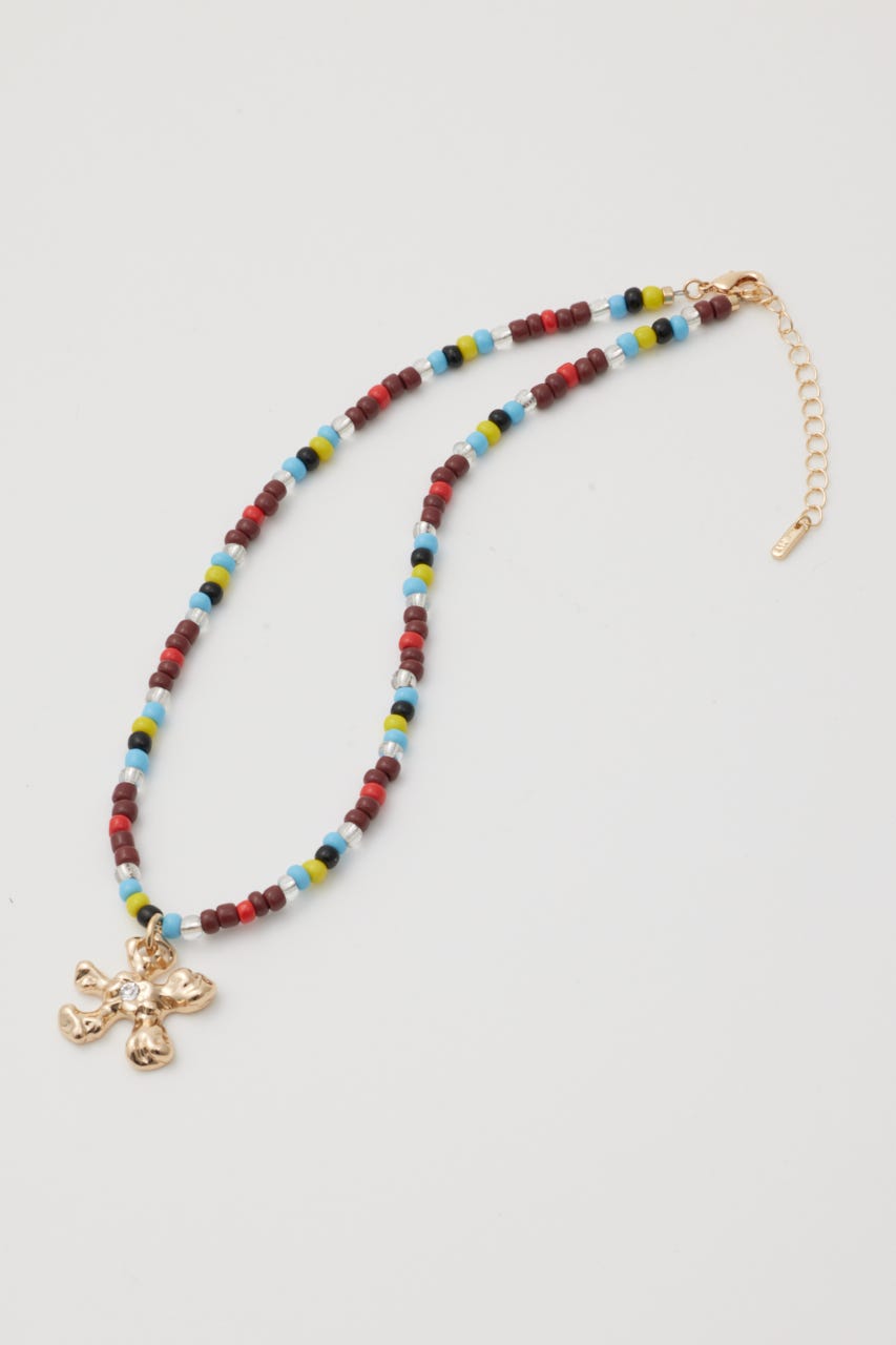 METAL FLOWER ネックレス GLD FREE