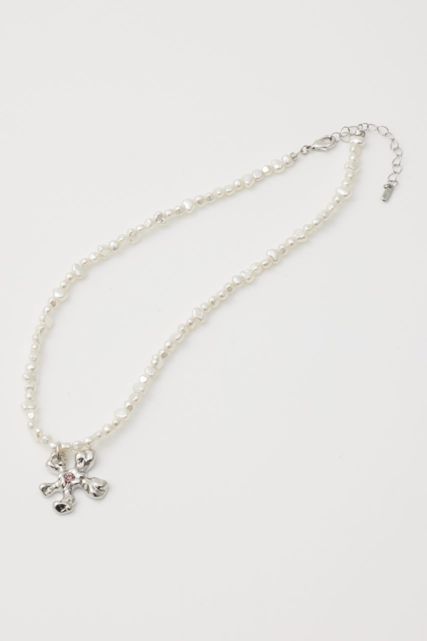 METAL FLOWER ネックレス SLV FREE
