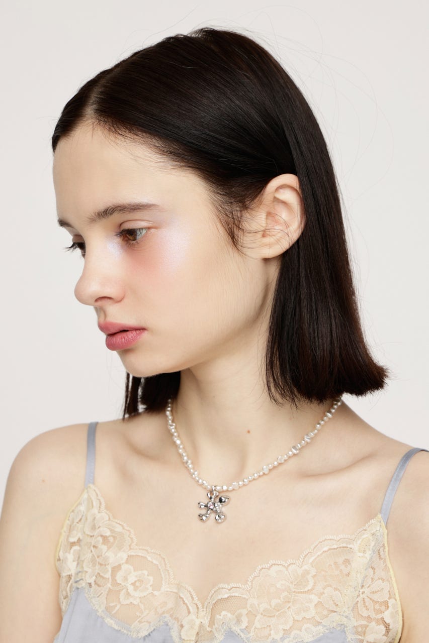 METAL FLOWER ネックレス SLV FREE