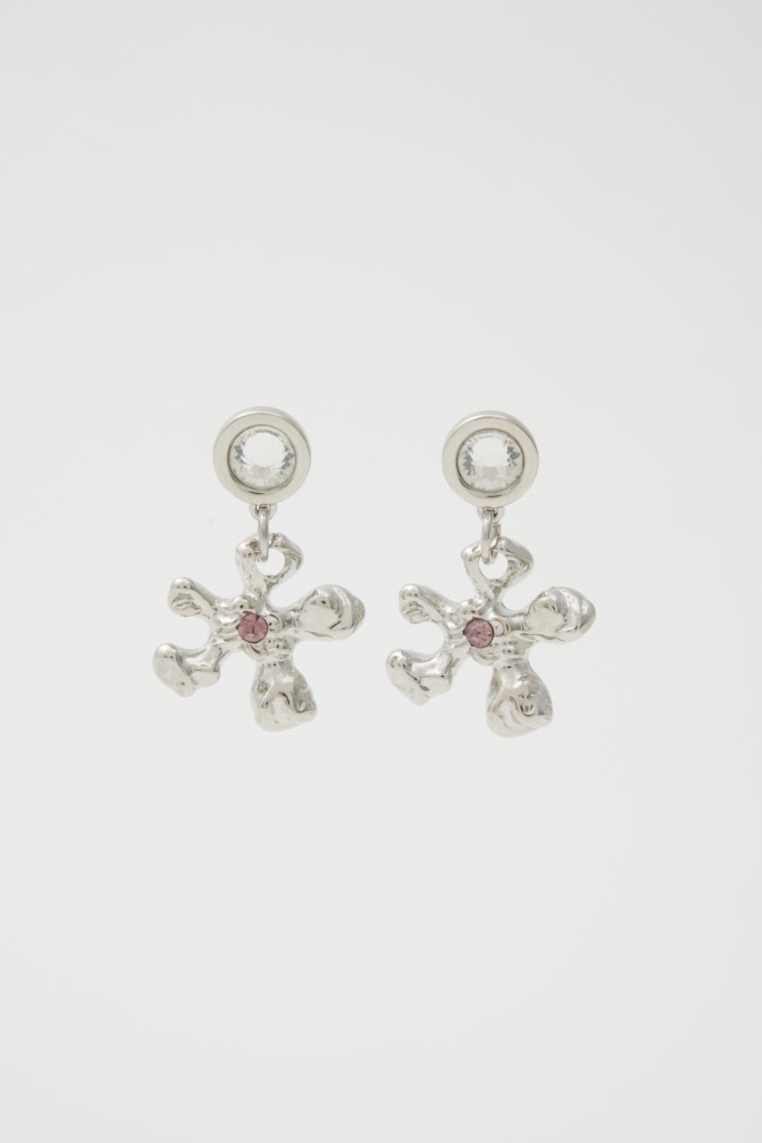 METAL FLOWER ピアス SLV FREE