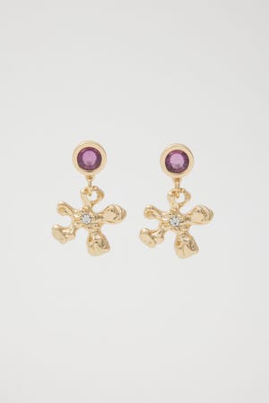 METAL FLOWER ピアス