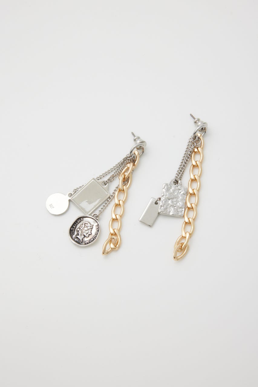 MANY CHARM CHAIN ピアス Multi_1 FREE