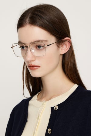 SQUARE METAL FLAME アイウェア