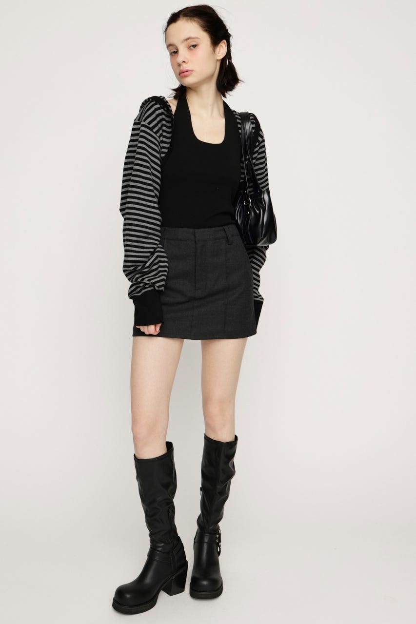 KNIT BOLERO M/BLK FREE