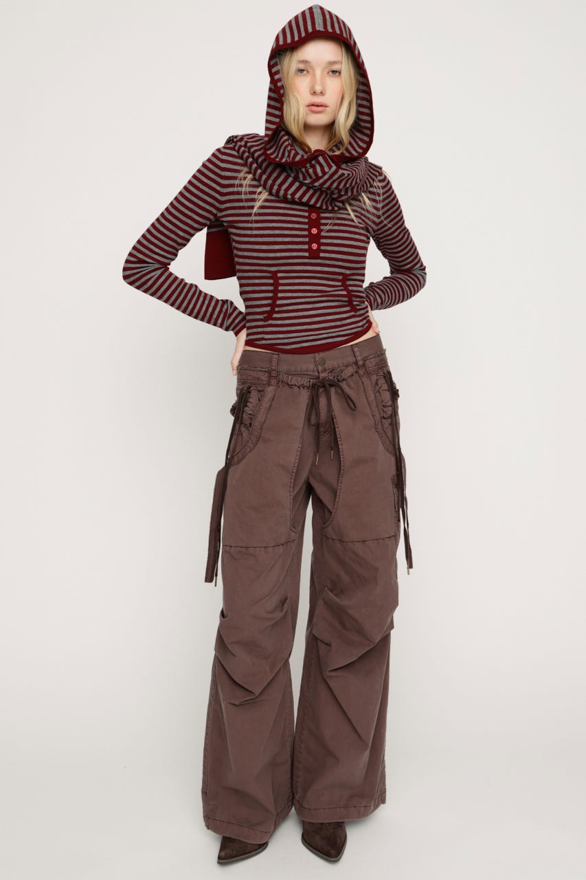 KNIT BOLERO M/RED FREE