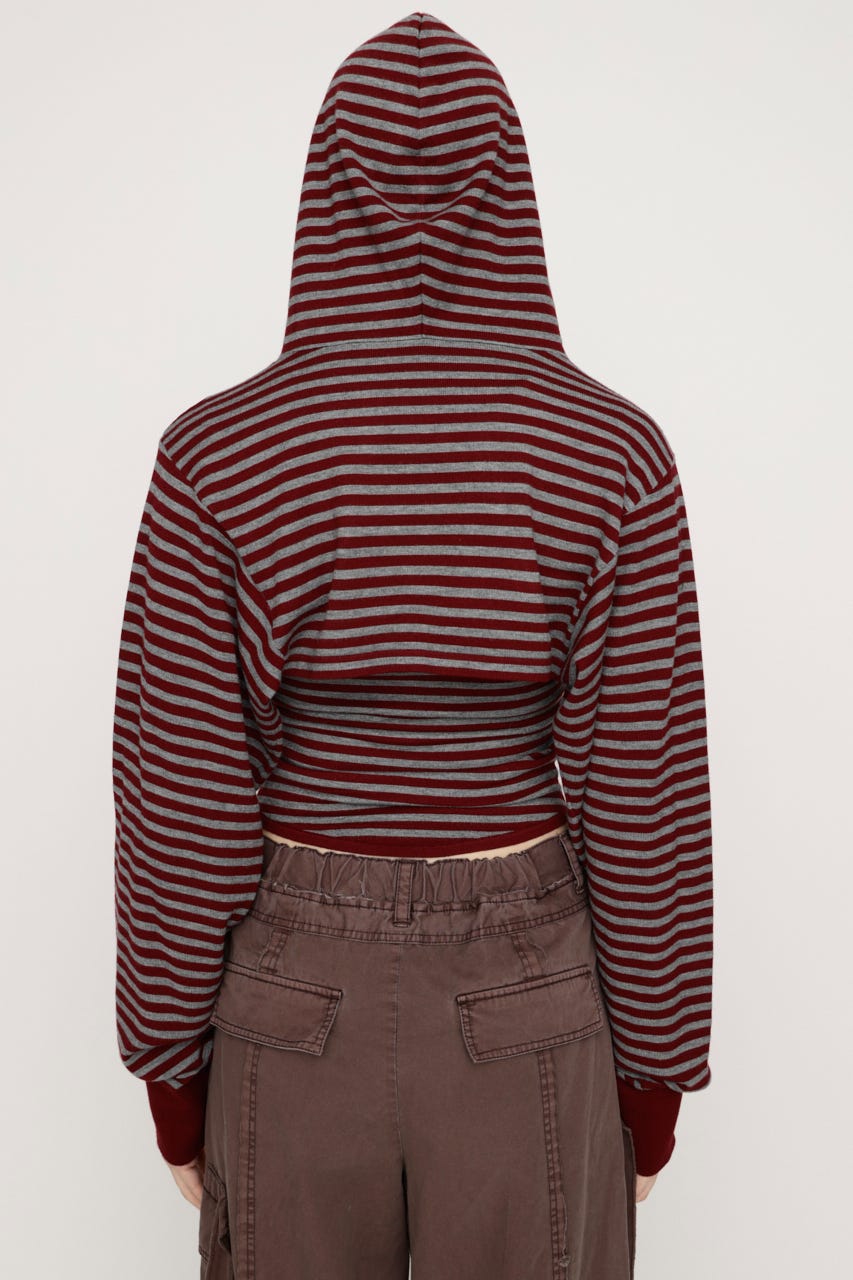 KNIT BOLERO M/RED FREE