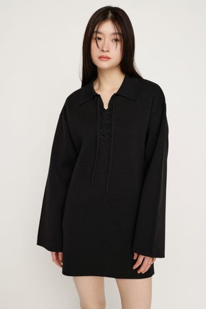 SKIPPER LACE UP ショートワンピース