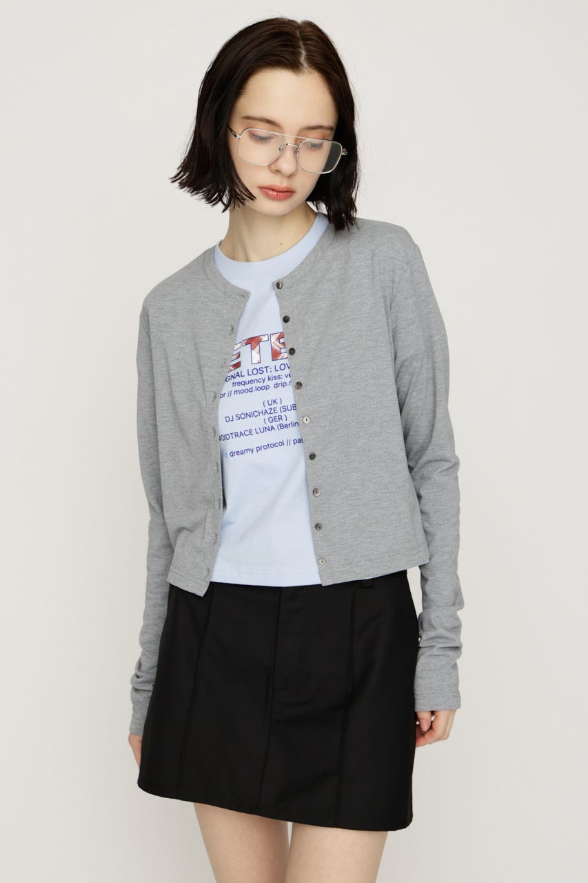 UV CUT CREWNECK カーディガン T.GRY FREE