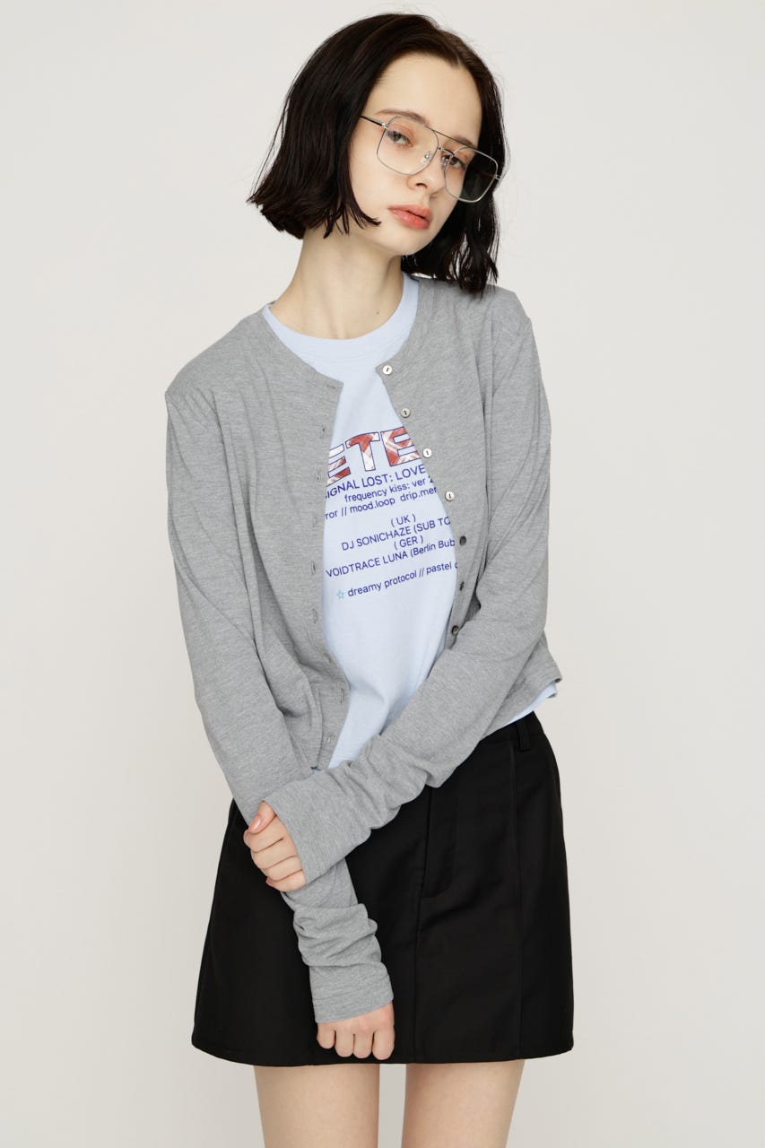 UV CUT CREWNECK カーディガン T.GRY FREE